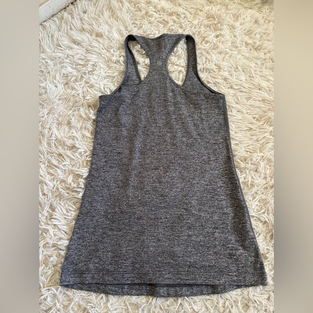 Gray lululemon Women's Racerback Tank Top - Picture 2 of 3